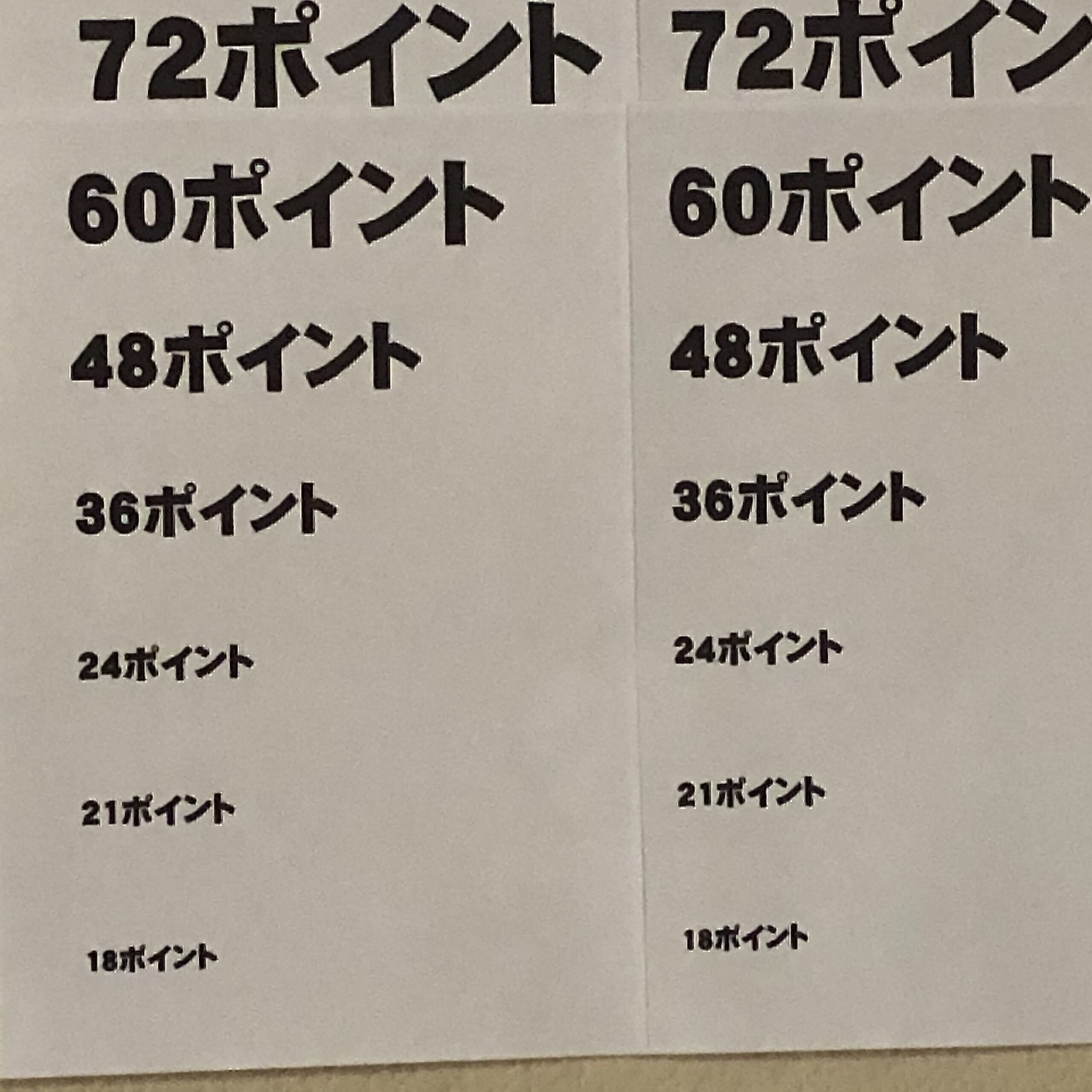 A3サイズポスター上の文字の見え方～ポスター印刷ネットでポップ