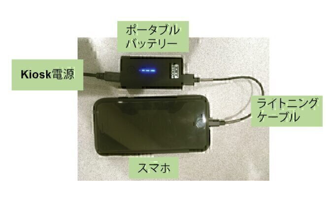 バッテリーを介して充電